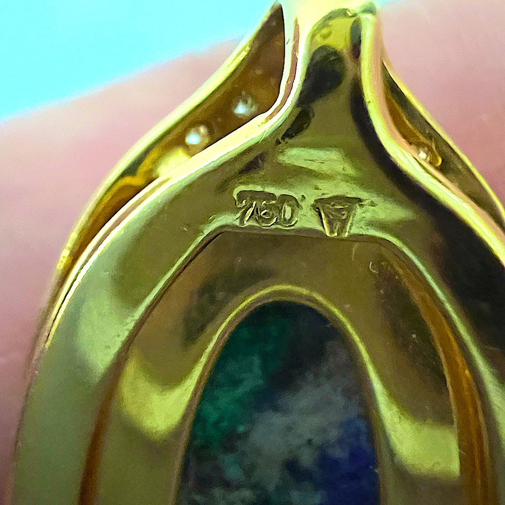 🔥OneOfAKind Wellendorf 18&24Karat Gold&DiamondsBlackOpalHandCarved.See Appraisal - Picture 3 of 14